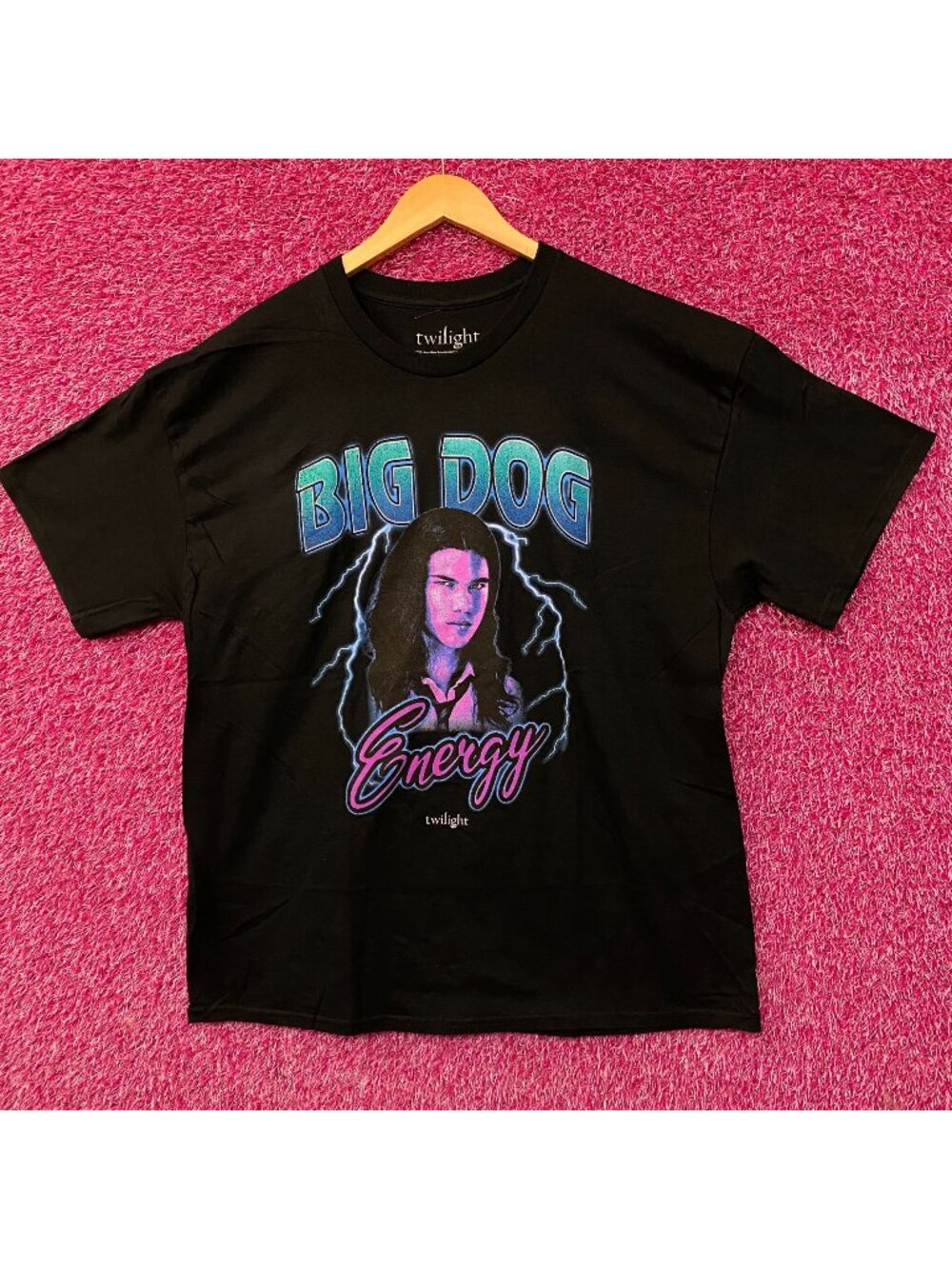 Twilight Jacob Black Big Dog Energy Graphic T-Shirt XL